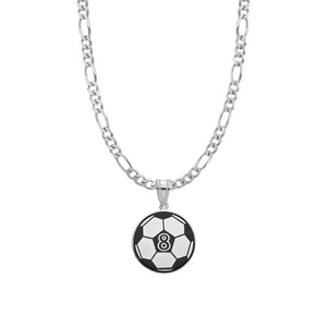 soccer number necklace