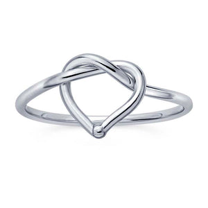 heart knot ring