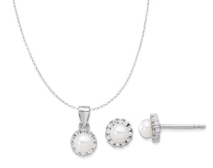 littles la perla earring and necklace set