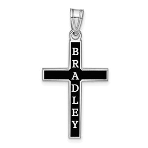 personalized cross necklace