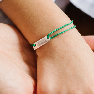 personalized cord bracelet